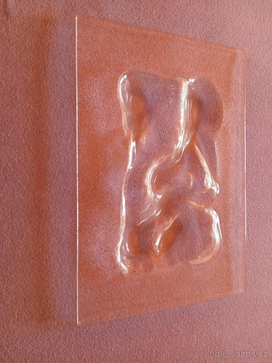 Unikátní skleněná,profilovaná misa - 4