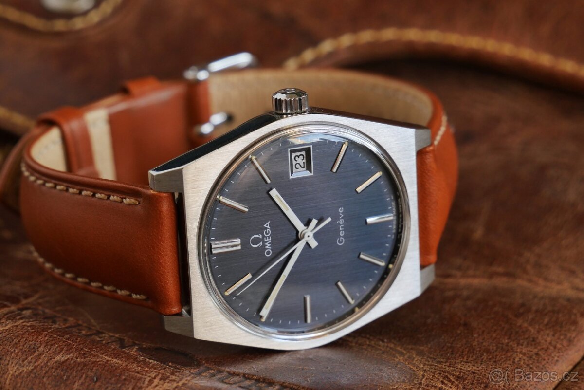 OMEGA Geneve 1360049 modrošedé - 4