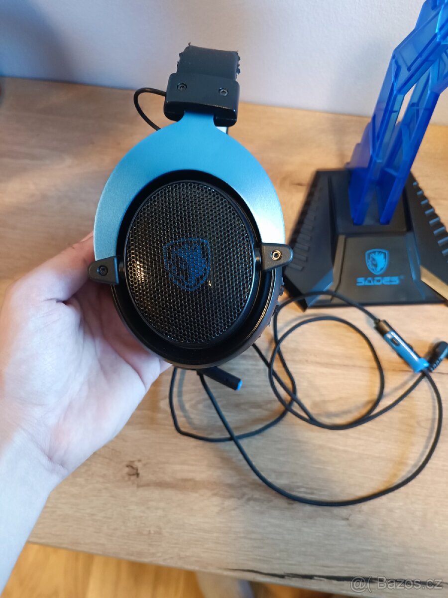 Sluchátka SADES Mpower SA-723 + stojan - 4