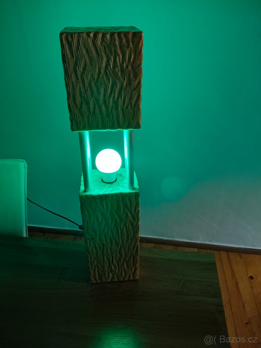 Dřevěné dekorační lampa - 4