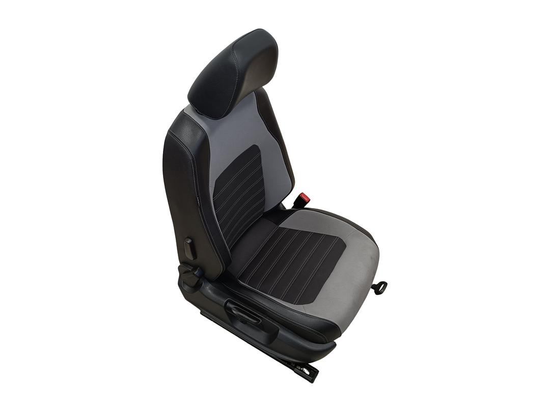 Sedačky černá kůže šedá látka VW Jetta 4 sedan r.v. 2013 - 4