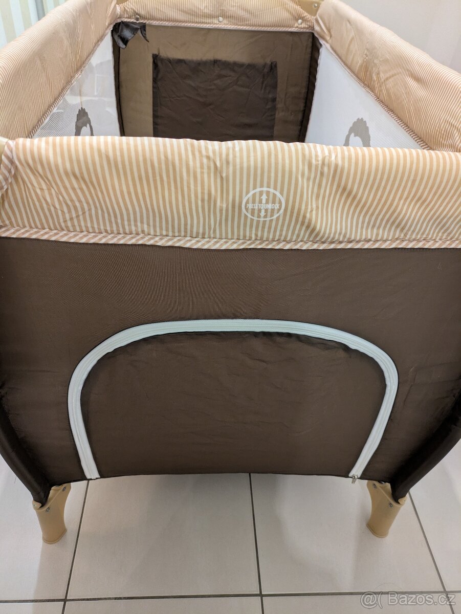 Cestovná postýlka Lionelo Sven Plus (hnědá) - 4