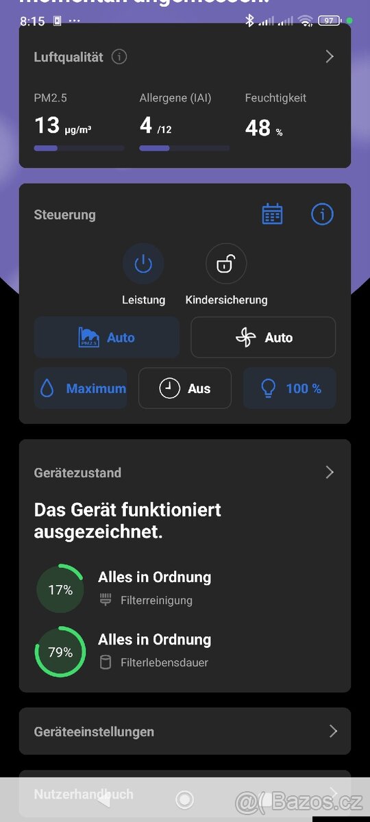 Philips AC2729/10 čistička a zvlhčovač vzduchu - 4