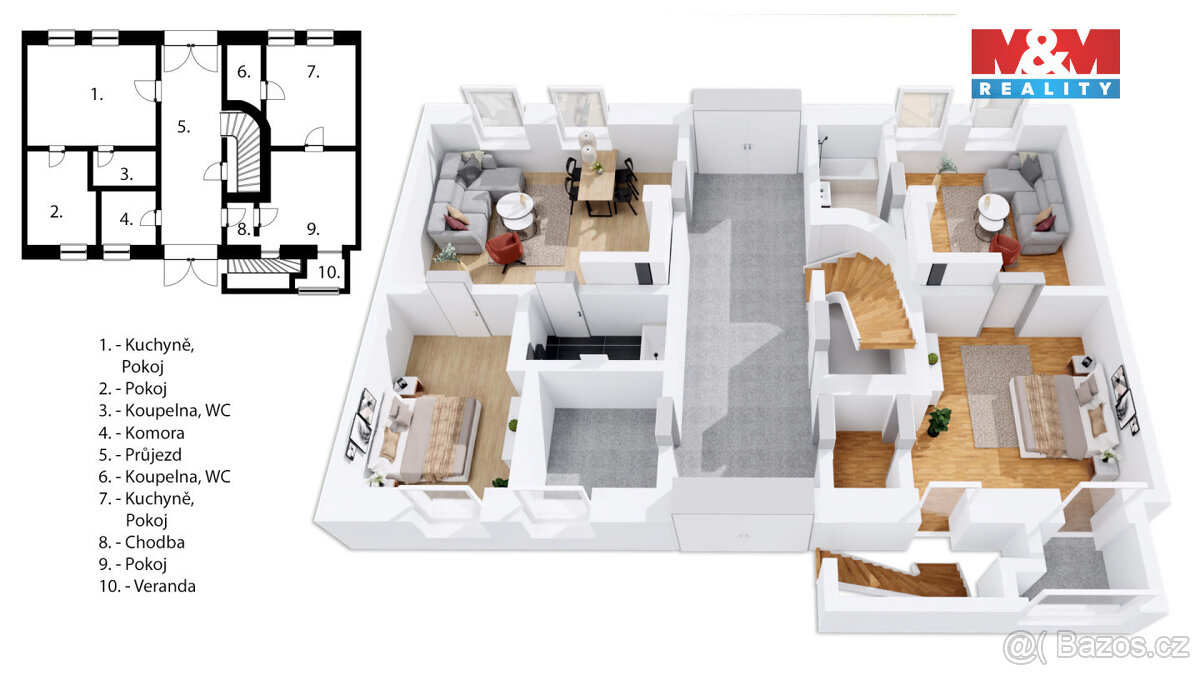 Prodej nájemního domu, 327 m², Červený Kostelec - 4