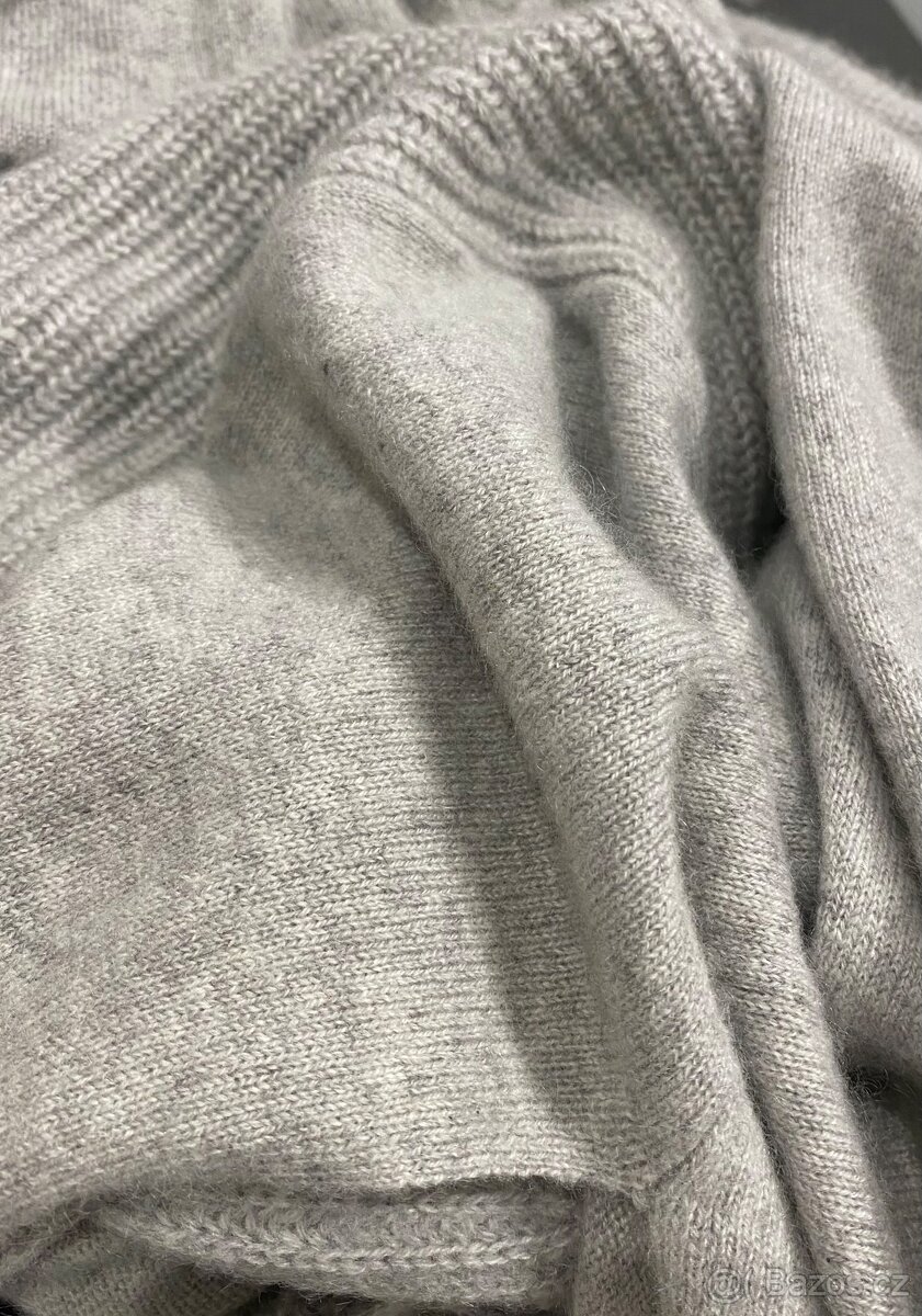 Kašmírový dlouhý svetr 100%kašmír, kardigan přehoz - 4