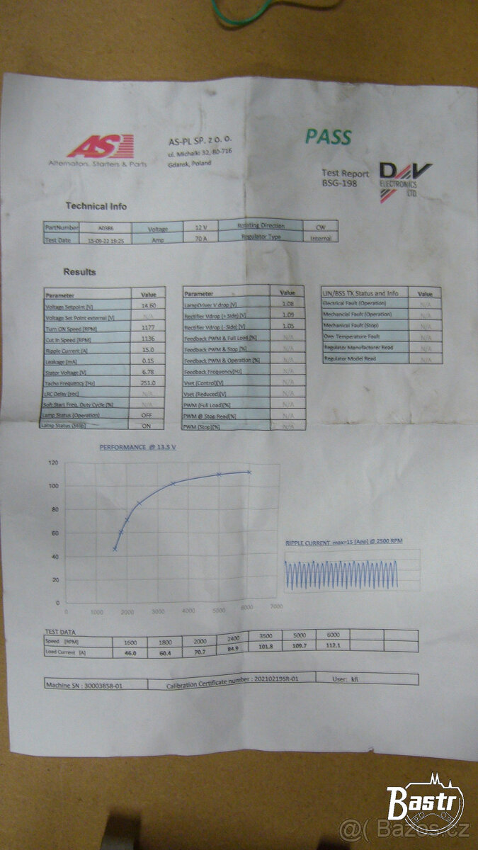 Nový alternátor Trabant 12V/70A - 4