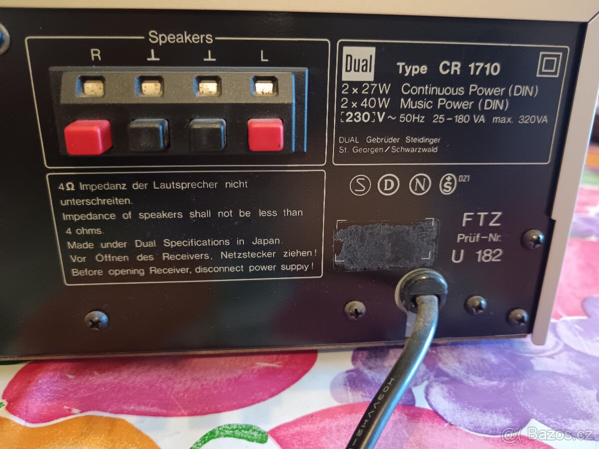 Dual CR 1710 Stereo Receiver - 4