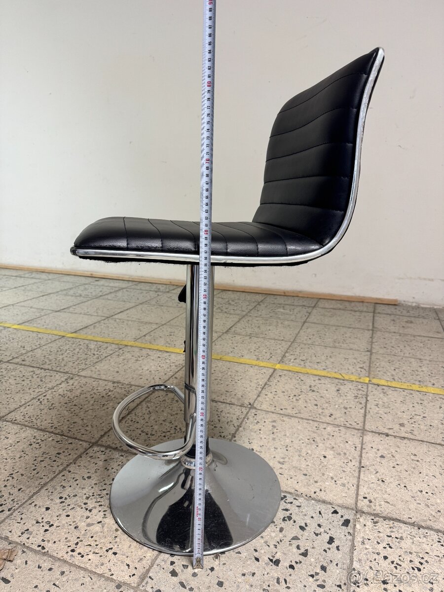 barová židle černá NOVÁ sada 2ks - 4