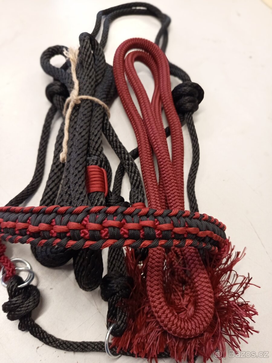 Jezdecka ohlavka sidepull a otěže nové - 4