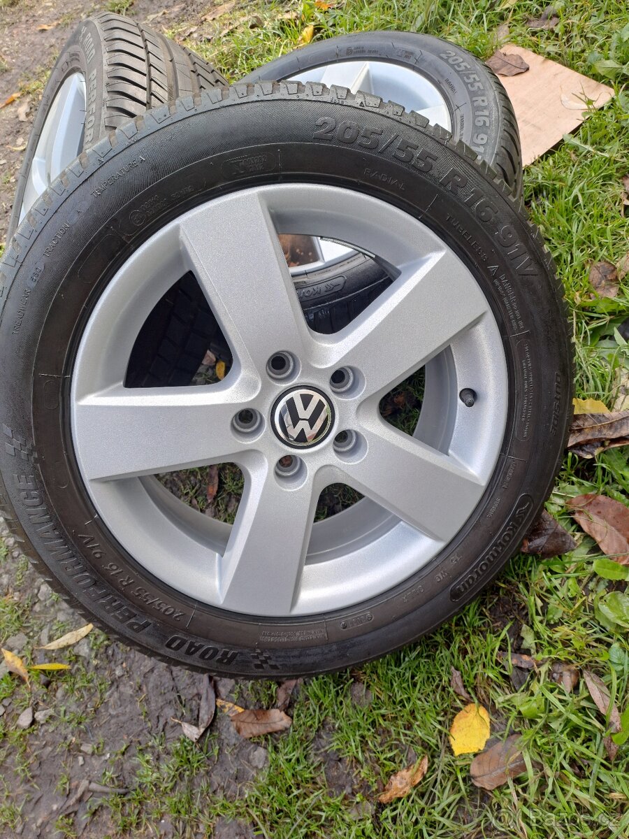 Alu kola 5x112 originál VW 205/55 R16 - 4