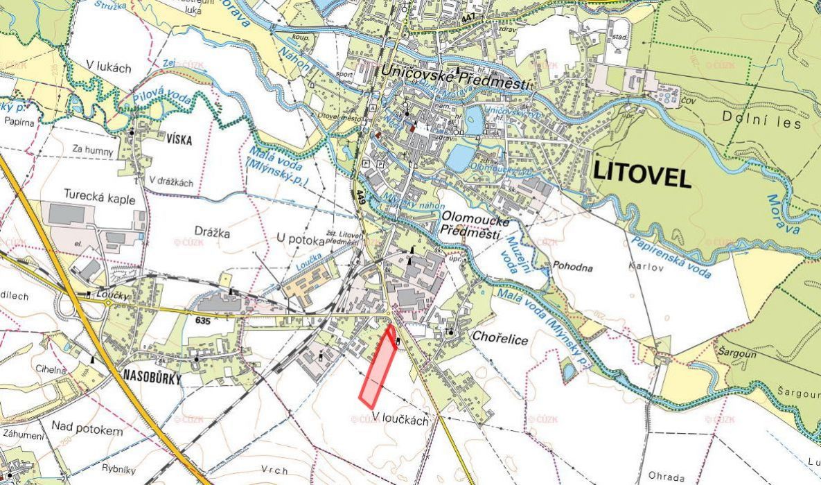 Pozemek, bydlení, prodej, Litovel, Olomouc - 4