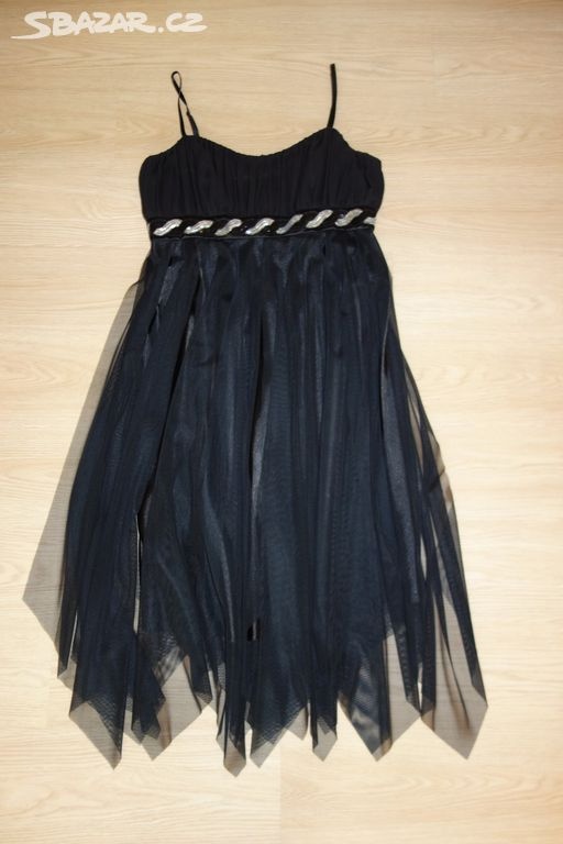 Černé šaty vel. 40 s bolerkem - 4