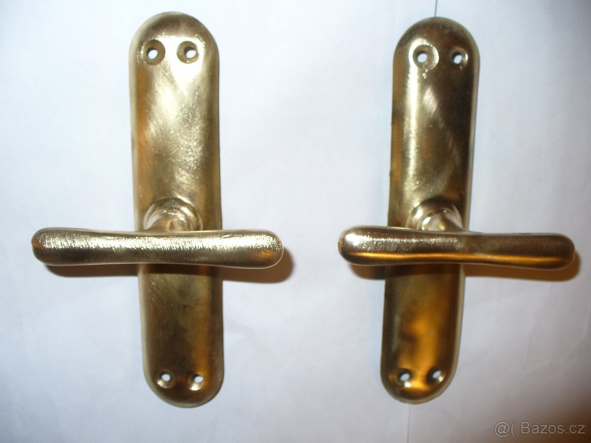 staré mosazné kličky - 4