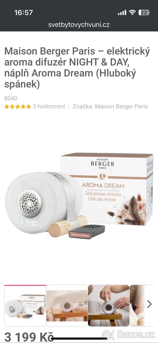 Maison Berger Paris, elektrický aroma difuzér NIGHT & DAY - 4