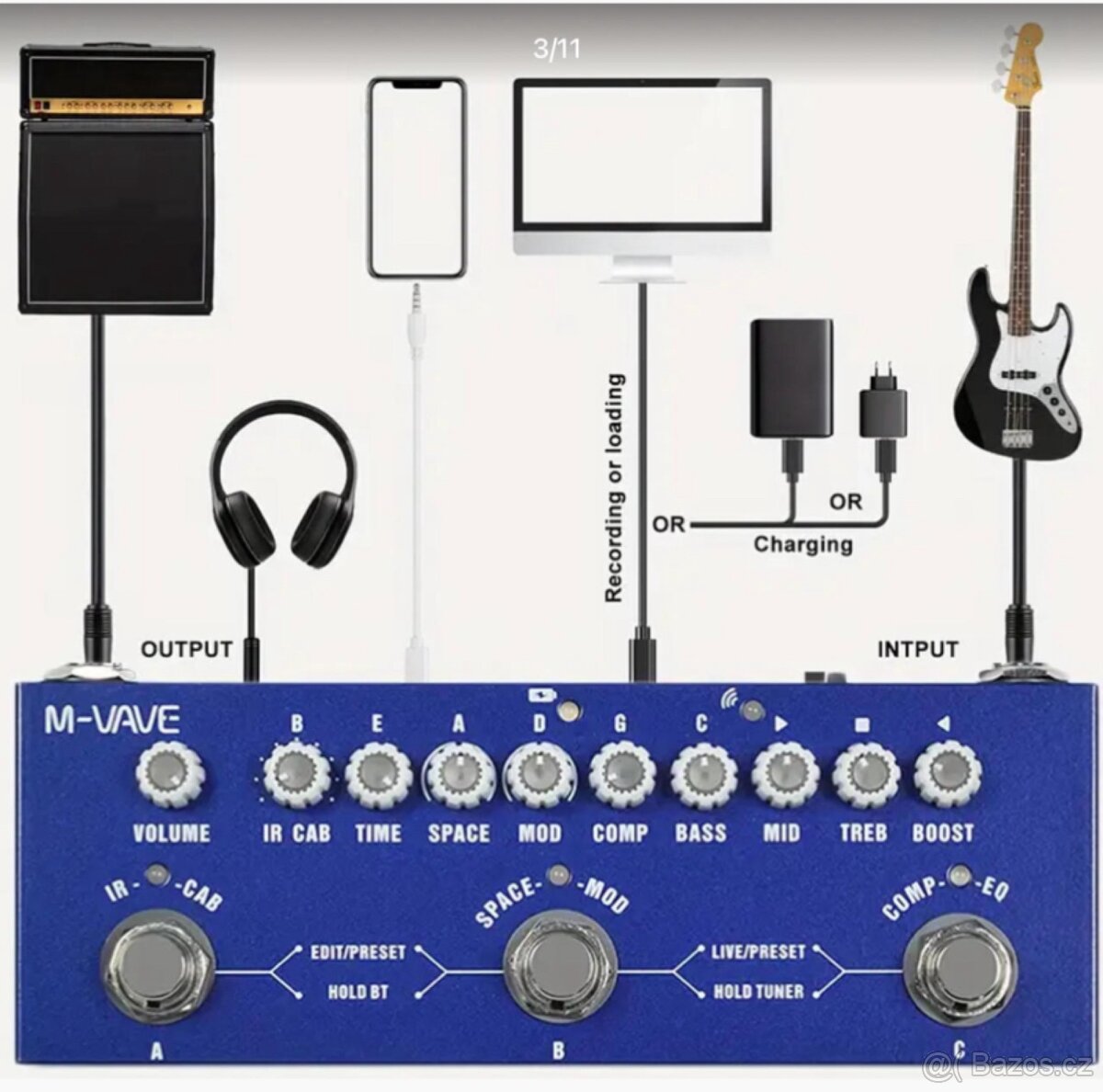Basový multiefekt pedál nový - 4