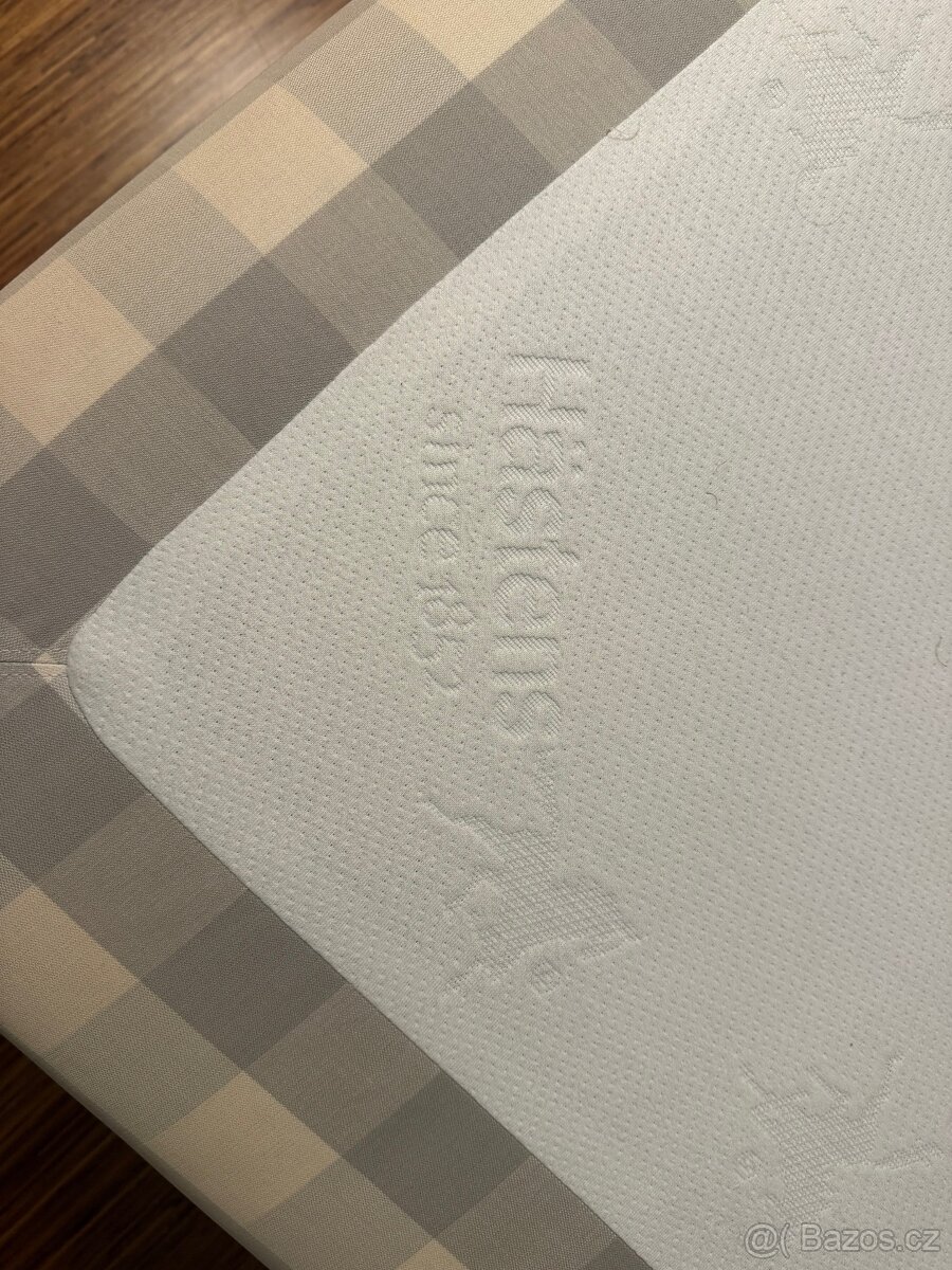 Teaková manželská postel s matrací Hastens - 4