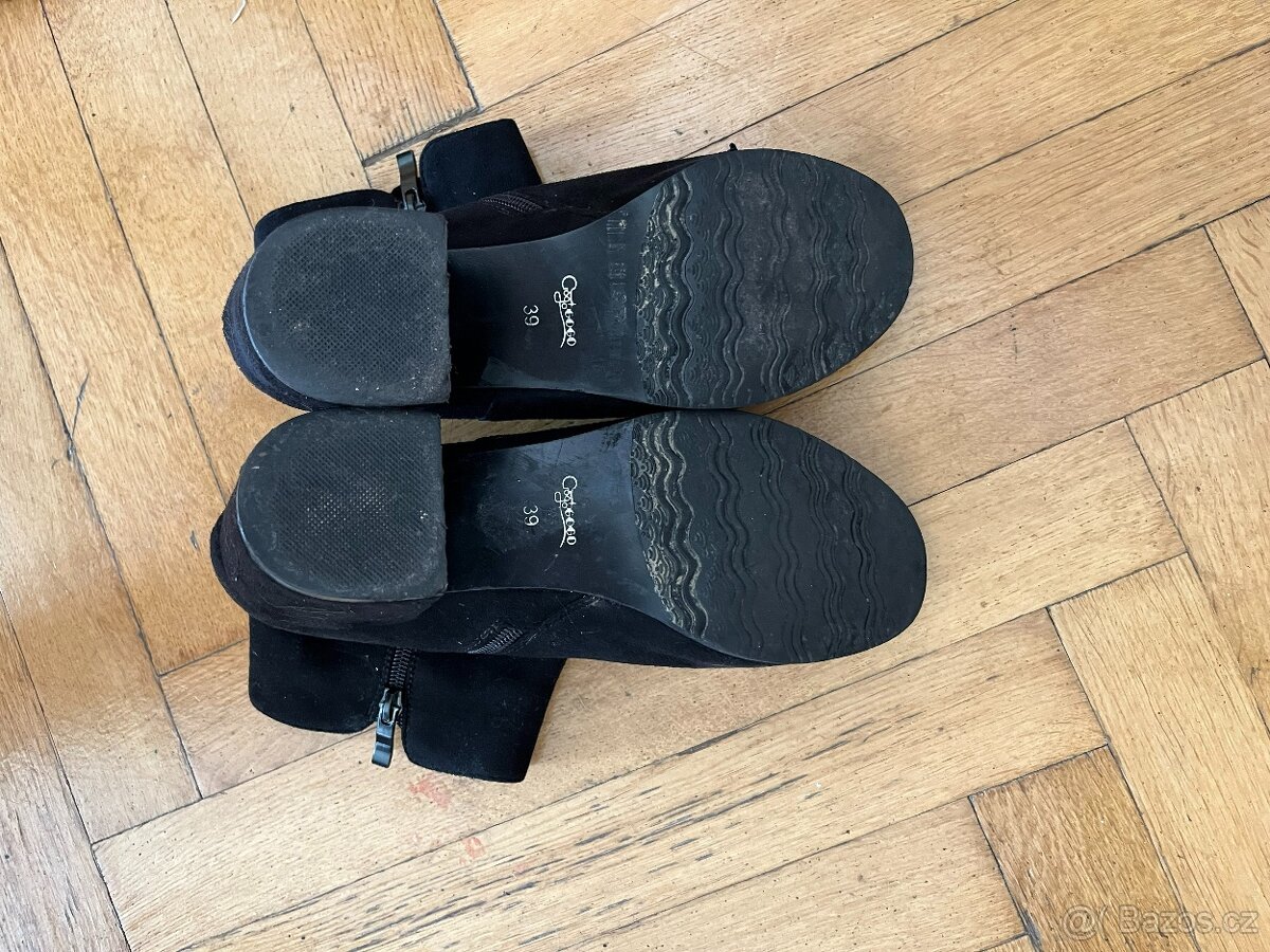 Dámské kotníkové černé boty vel. 39 - 4