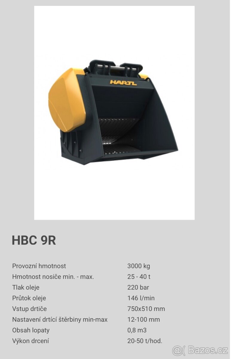 Drtící lopata Hartl HBC 9R - 4
