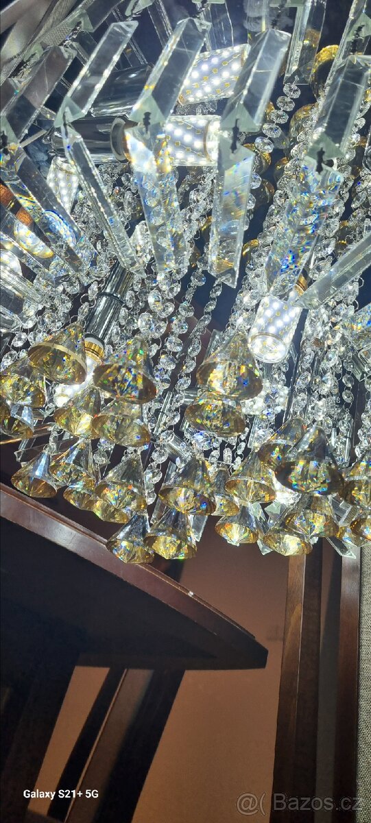 Křišťálový lustr Led - 4