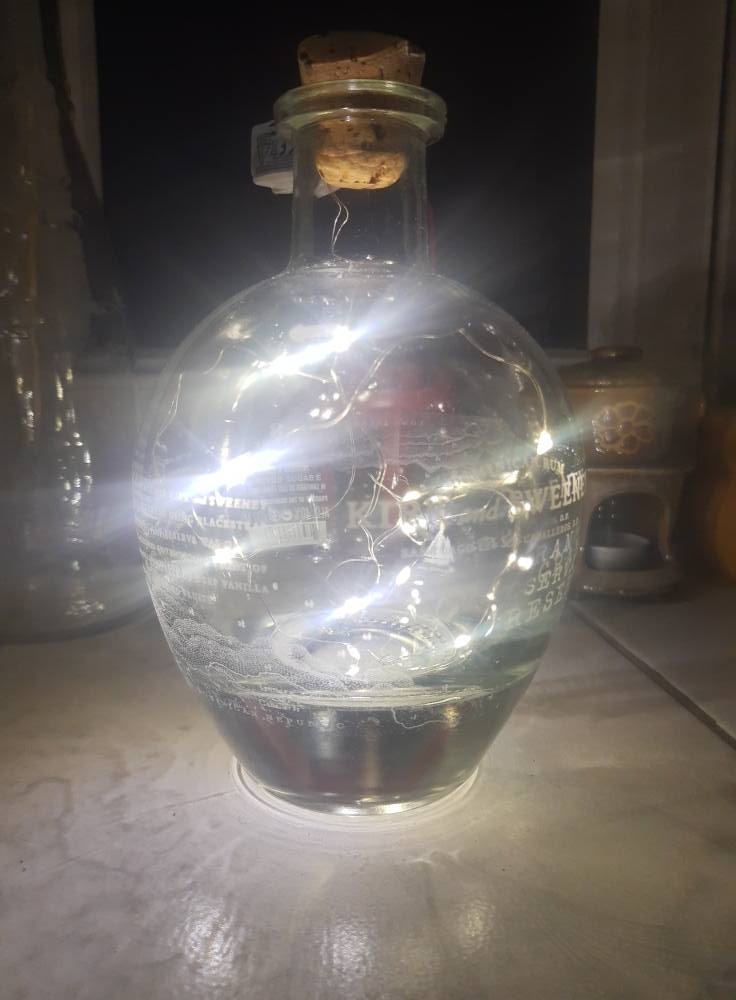 Svítící láhve - dekorace , Vánoce, dárek - 4