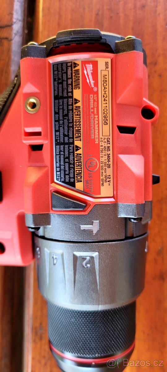 Aku vrtačka M12 Milwaukee 3404-20 eu M12 FDD2-0 - 4