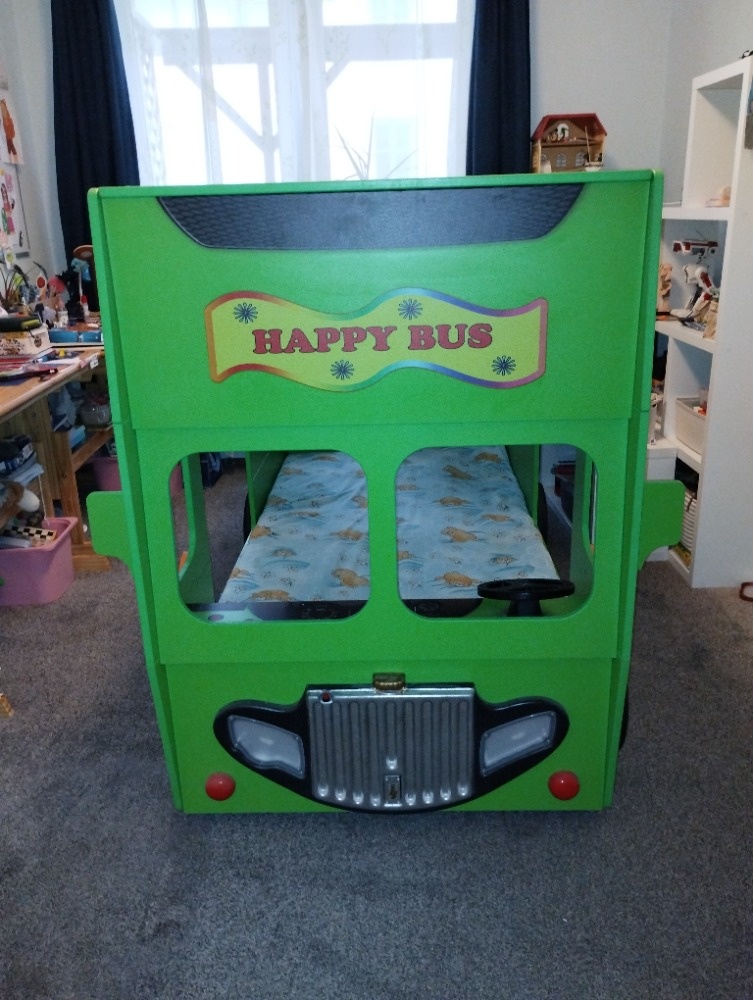 Dětská dvoupatrová postel autobus - 4