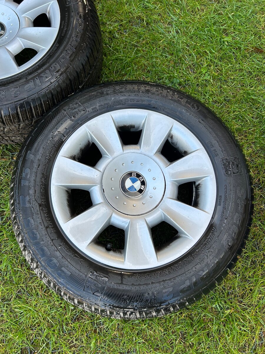 BMW E 39 15” 205/65/15 zimni origina alu disky - 4