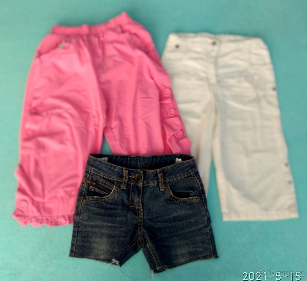 Dívčí kalhoty a tepláky pro 5-7 leté, vel.122 - 4