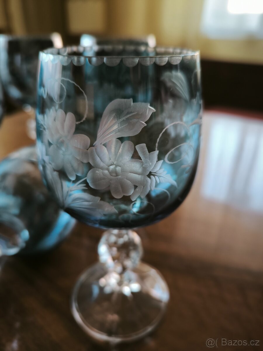 Nádherné, luxusní broušené skleničky - 4