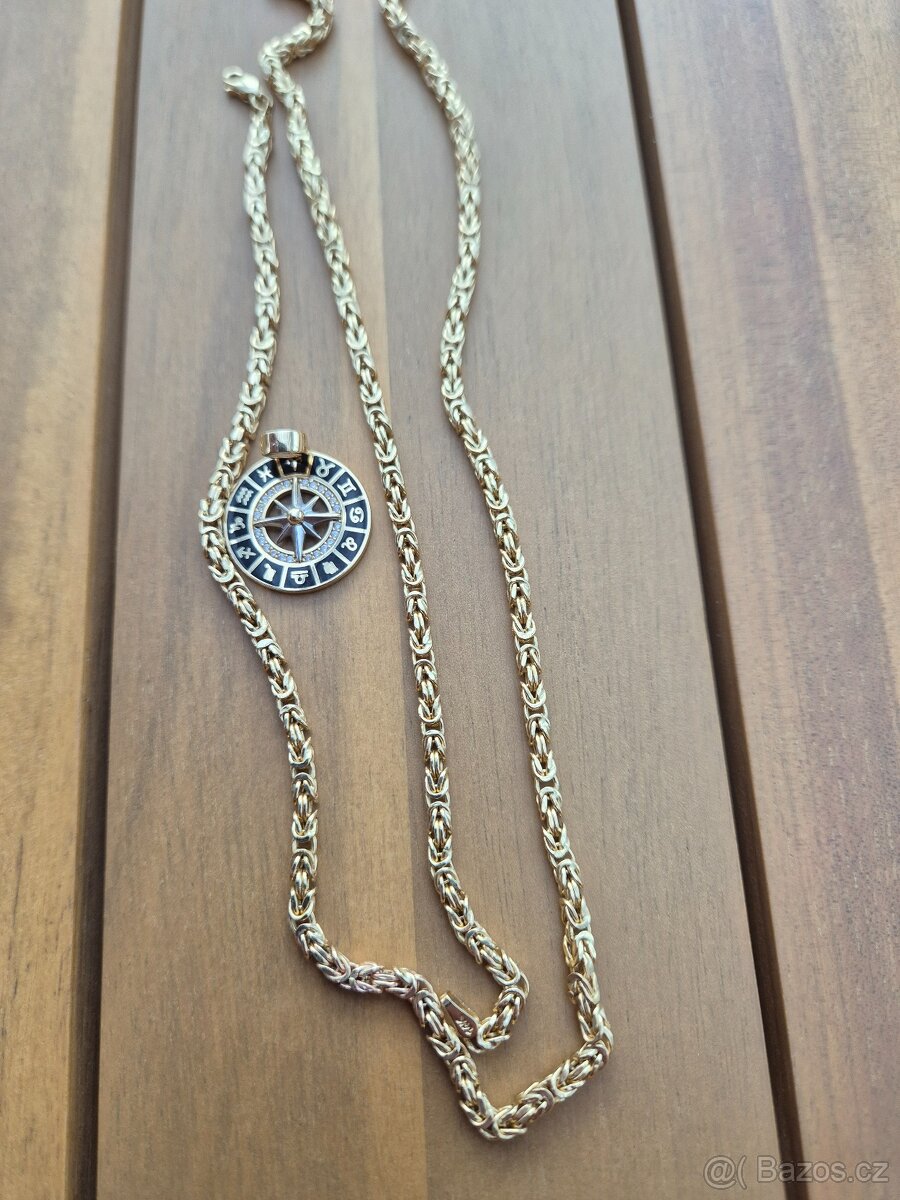 Zlatý řetízek se zlatým přívěskem - 4