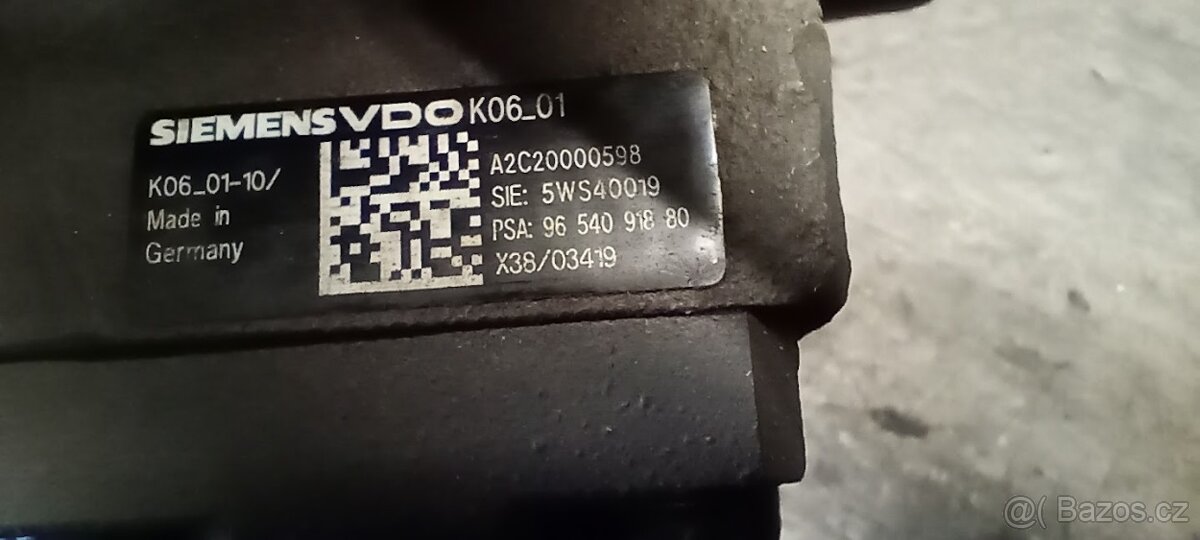 Peugeot 407 2.0Hdi railové čerpadlo 9654091880 - 4