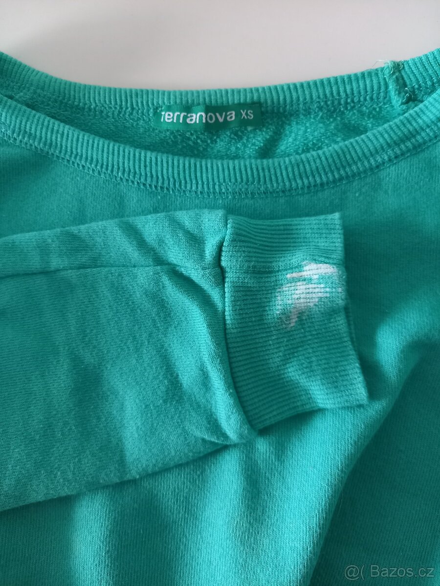 Mintově zelená mikina - 4