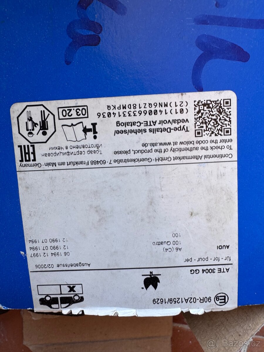 Brzdové destičky na Audi A6 C400 4.2TDI - 4