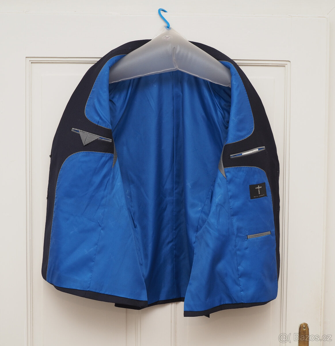 Tmavě modrý pánský oblek vel. L - 4