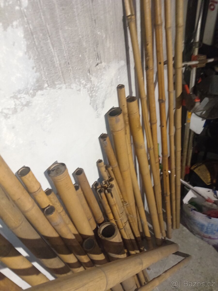 Bambus tyče mix, 1-3m, průměr 3-8cm - 4