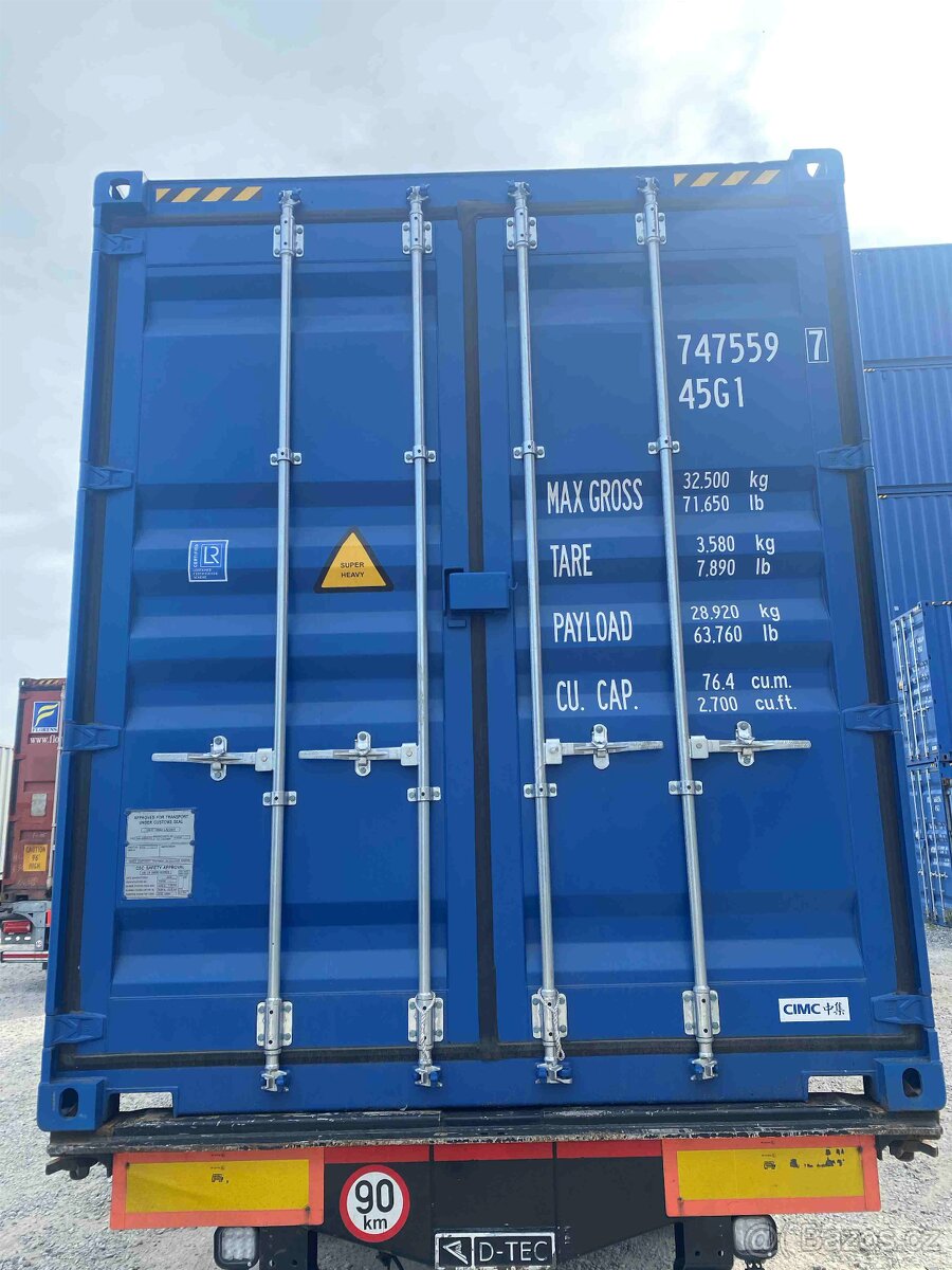 Prodám 12m lodní kontejner (40') High Cube - one trip - 4