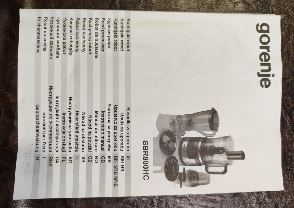 Kuchyňský robot Gorenje SBR800HC - 4