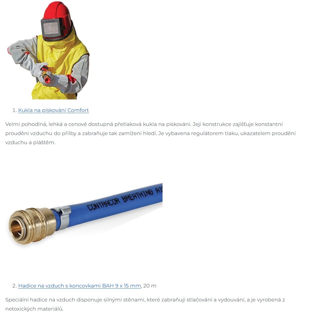 Komplet pískovačka + ochranný set - 4