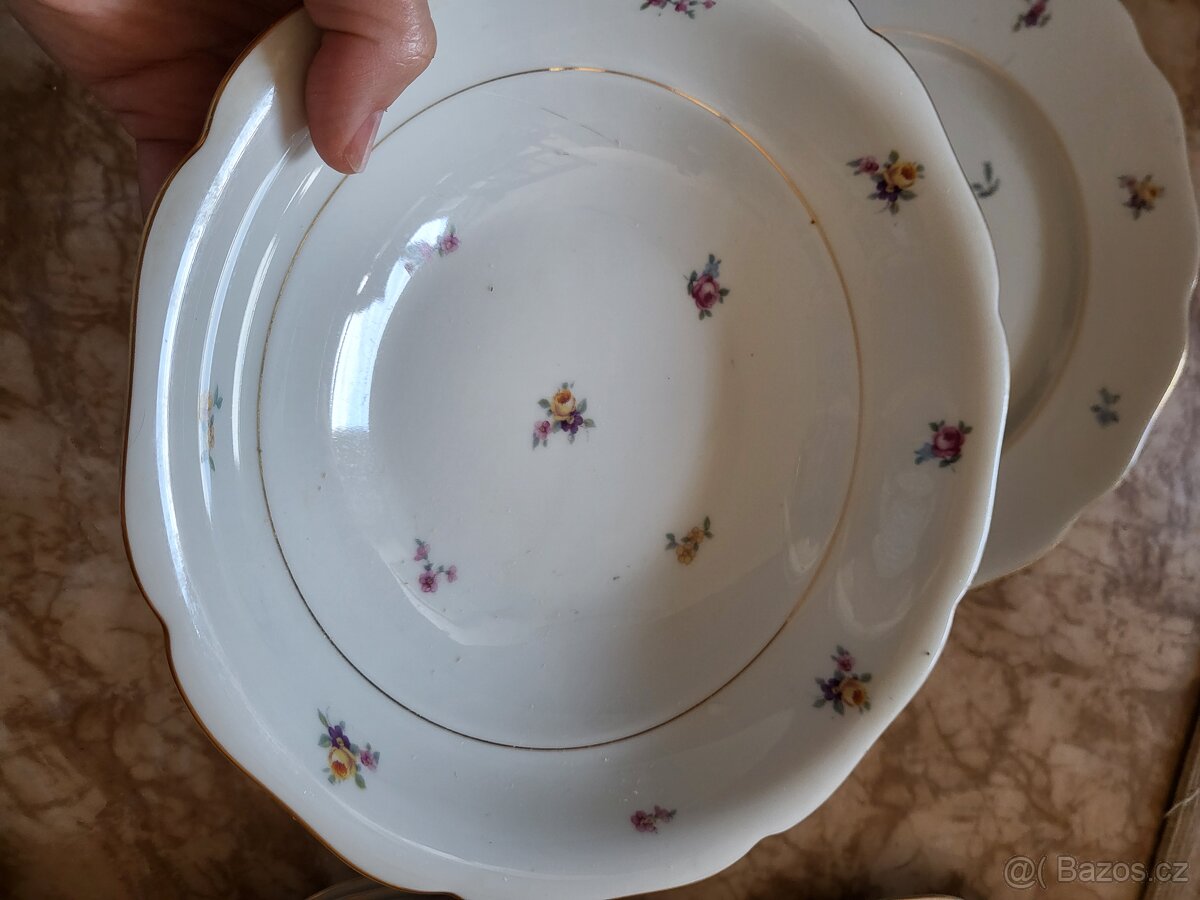 Neúplná původní sada porcelánu "Rakouská házenka" - 4