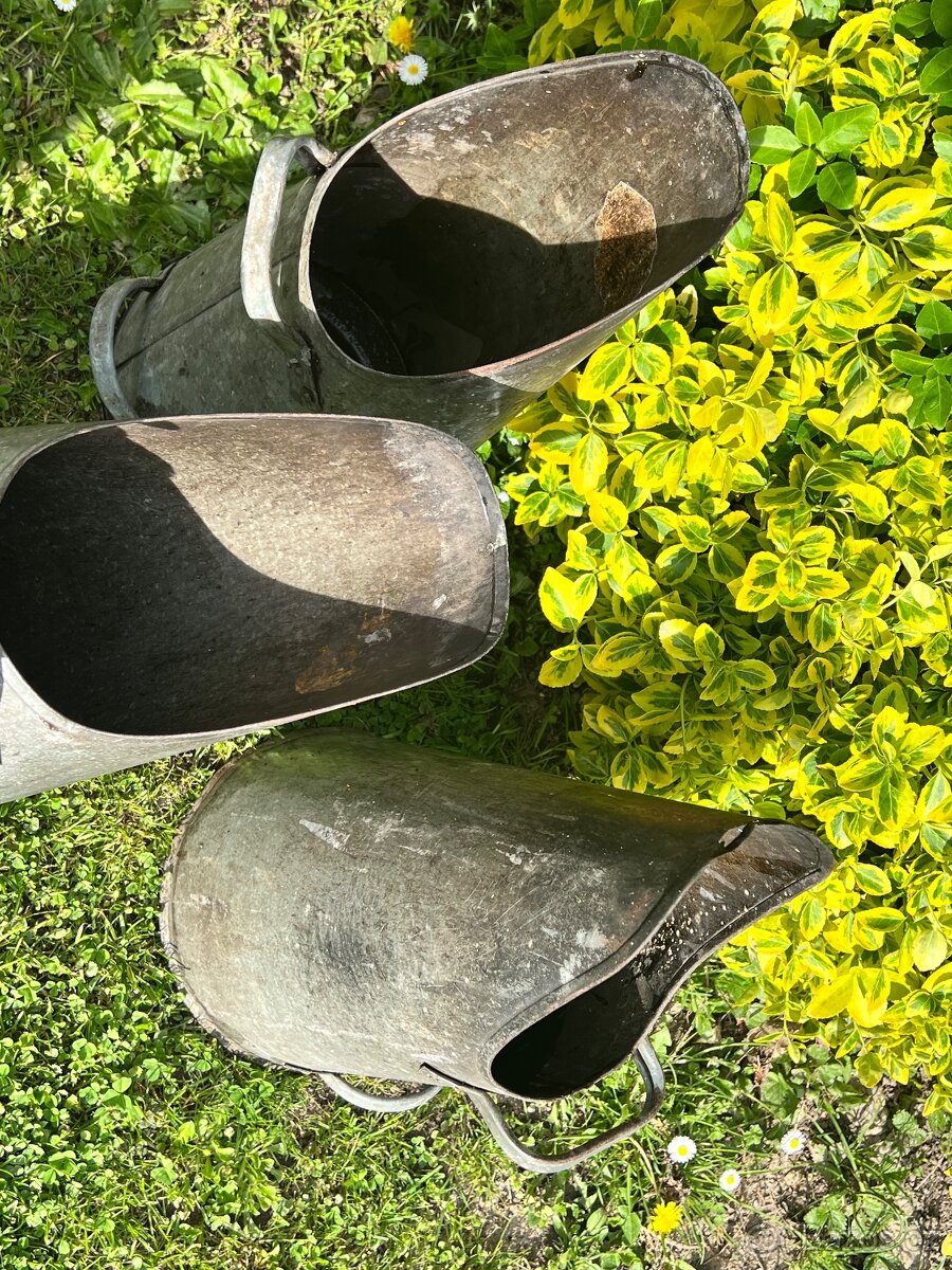 Retro vintage uhlák patina dekorace váza - 4