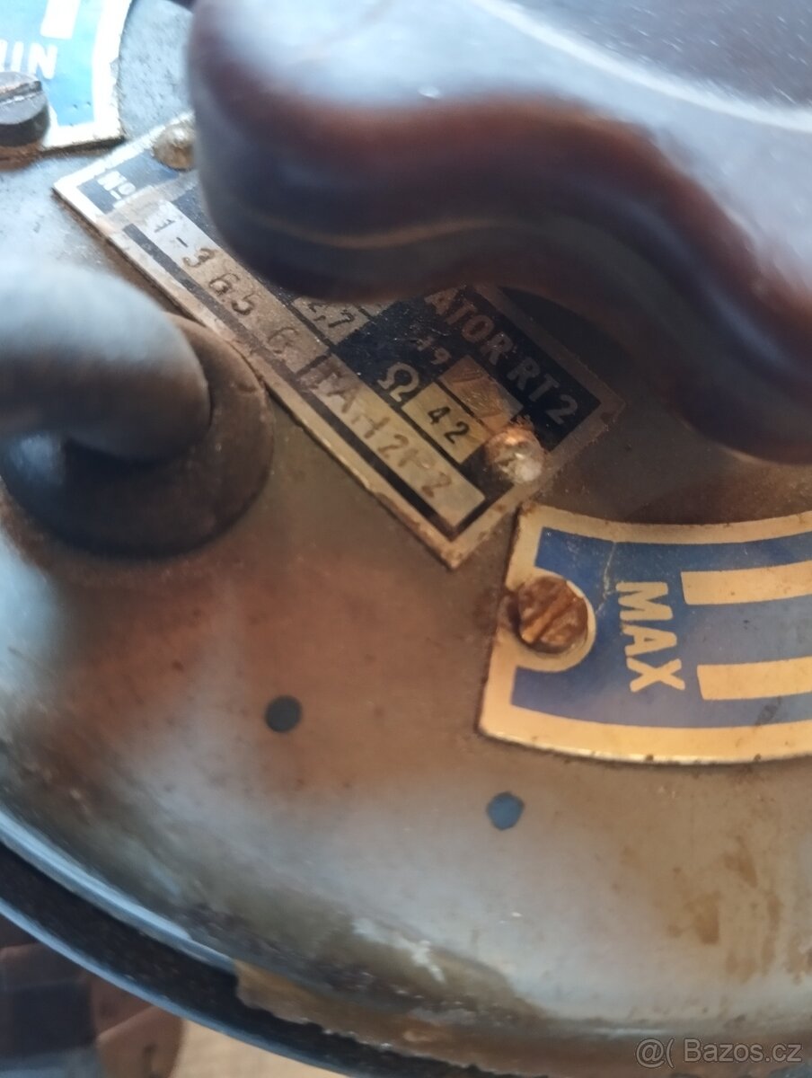 Reostat/regulátor Typ RT2 k triodyně k 220 - 4