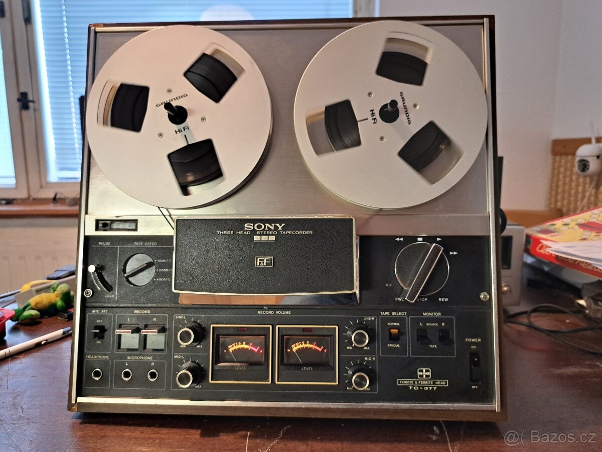 Kotoučový magnetofon SONY TC-377 - ČÍST POPIS - 4