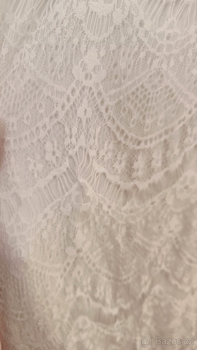 Bílé těhotenské/ kojící šaty Bonprix - 4