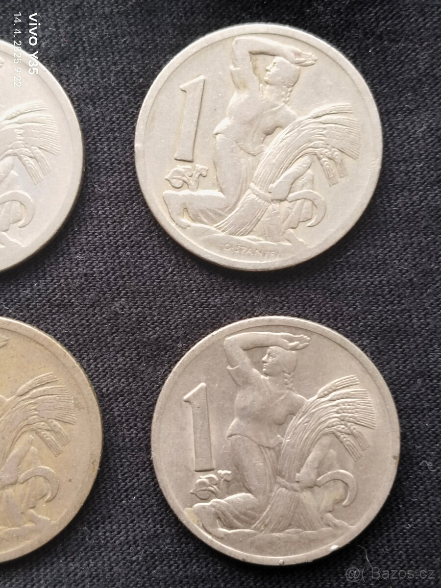 7x 1 kč 1922, 23, 24, 25, 29, 37, 38 - 4