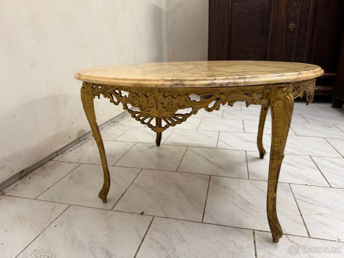 Starožitný mosazný stůl - 4