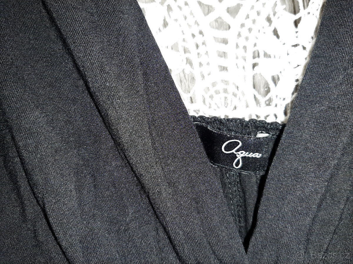 Černé bavlněné šaty zn. Agua - 4