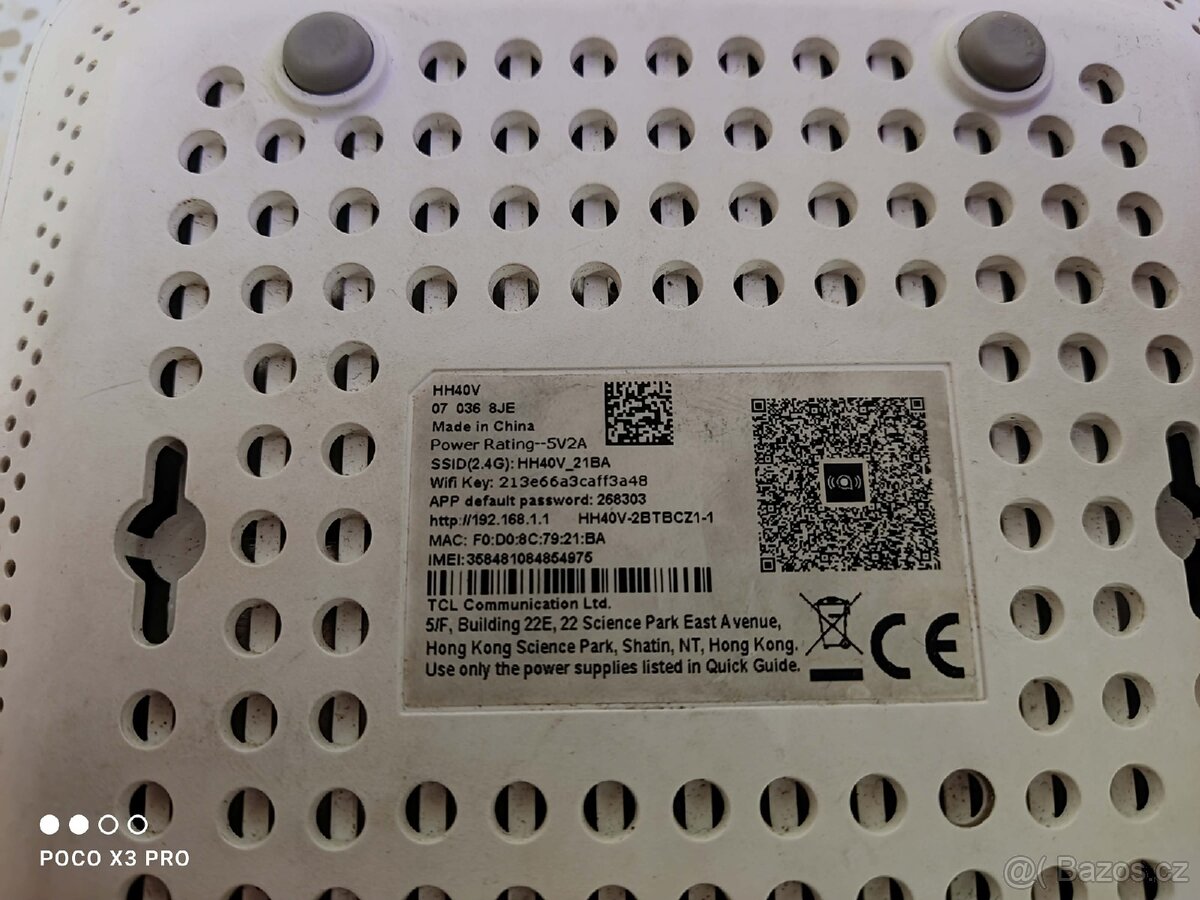 📡 Alcatel HH40V – 4G LTE Wi‑Fi router - 4