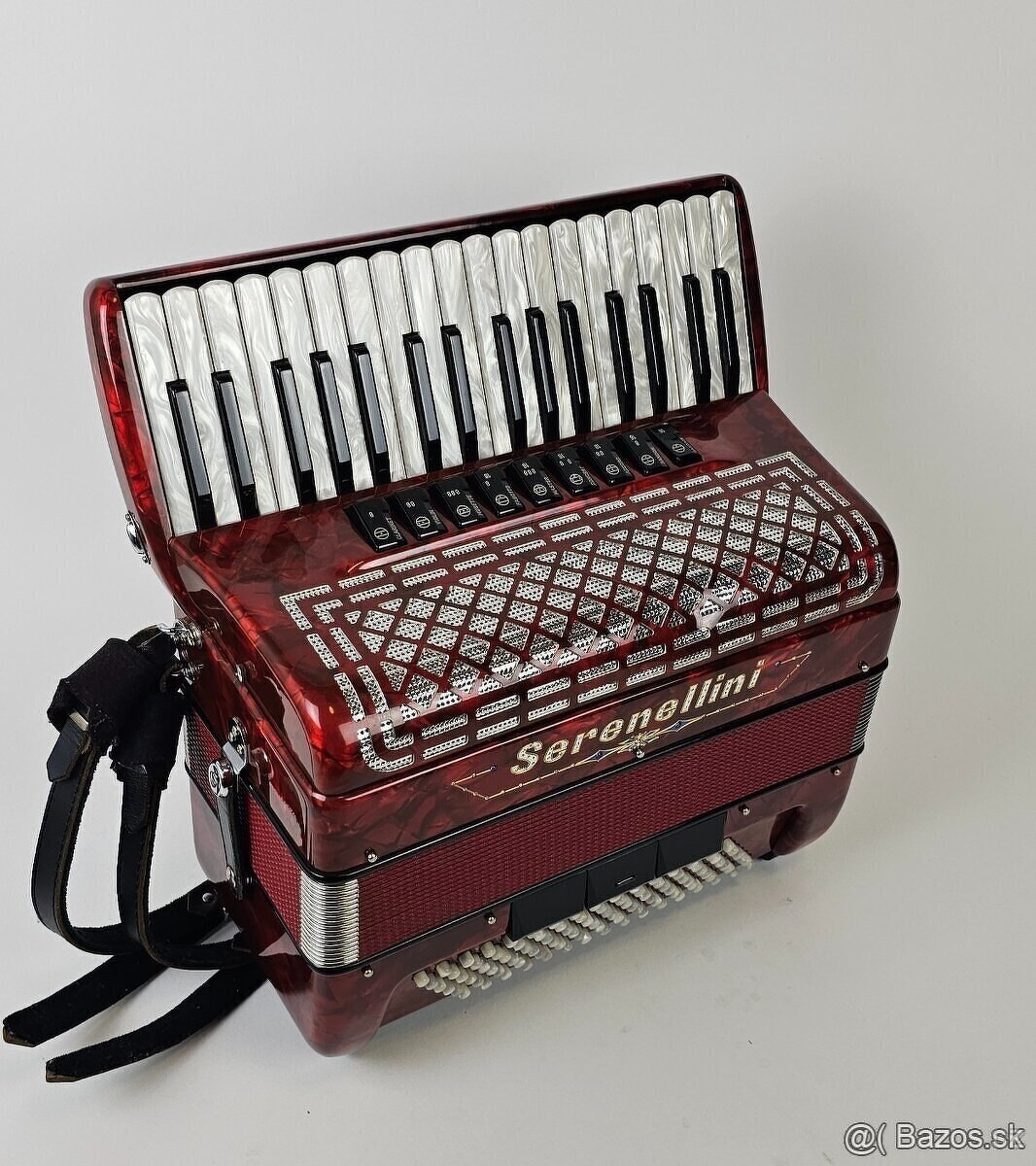 taliansky akordeon harmonika Serenellini 96 bas, 4 hlas - 4