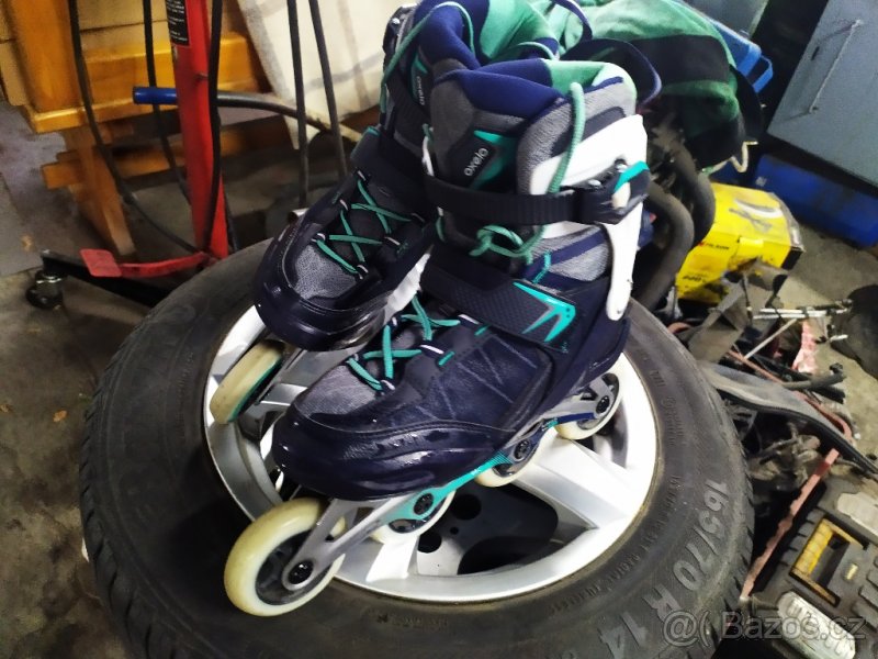 Kolečkové brusle vel.38 hezké pánské, dámské - 4