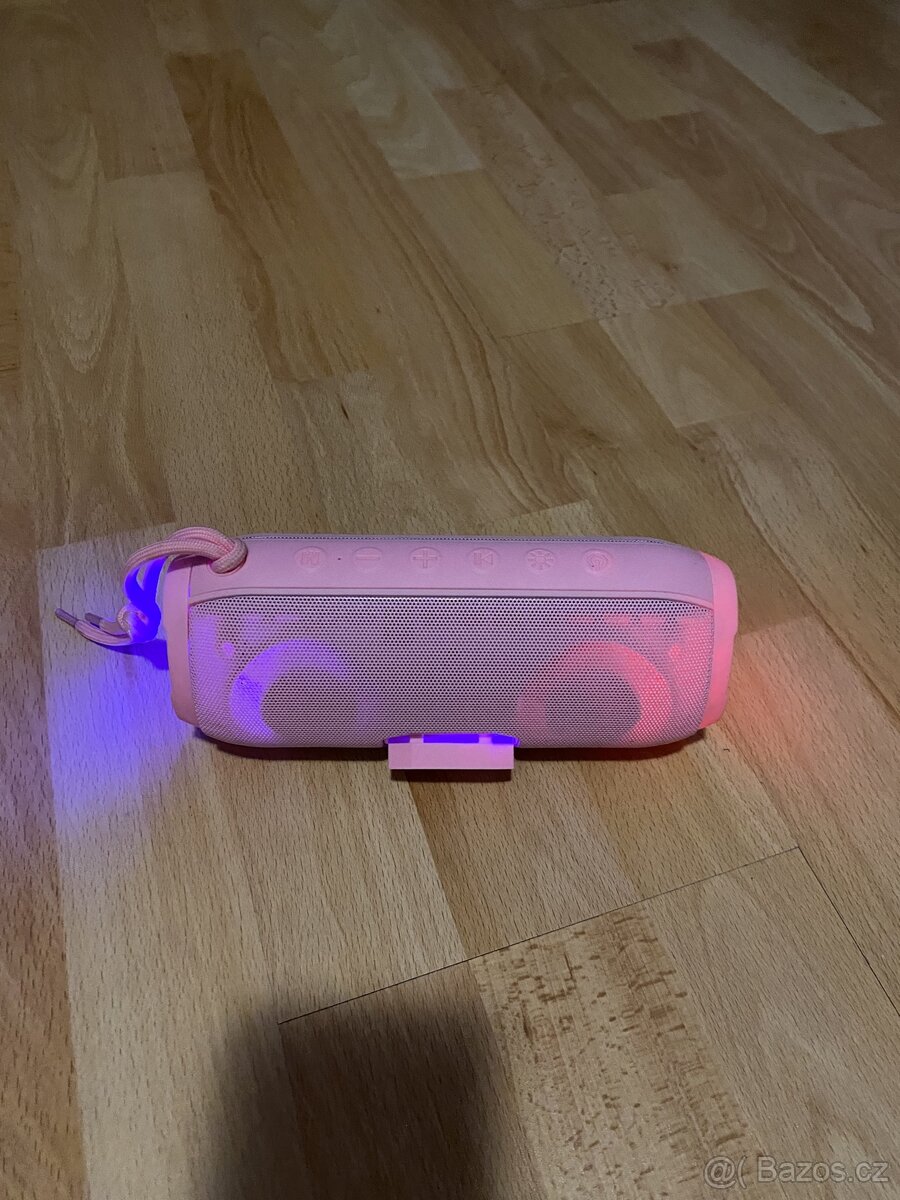 Přenosný reproduktor ykall t3 růžový 20 W - 4